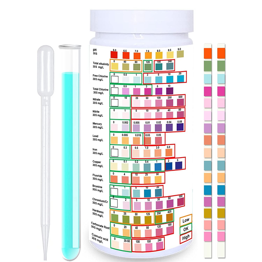 Water Testing Strips for Drink - đánh giá và giá Water Testing Kit