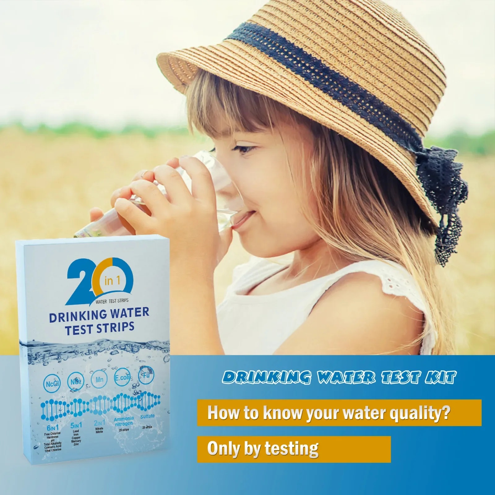 YAGO 20 in 1 Water Test Strips - đánh giá và giá Water Testing Kit