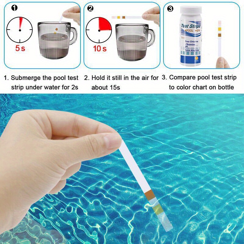 Chlorine PH Test Strips SPA Sw - đánh giá và giá Water Testing Kit