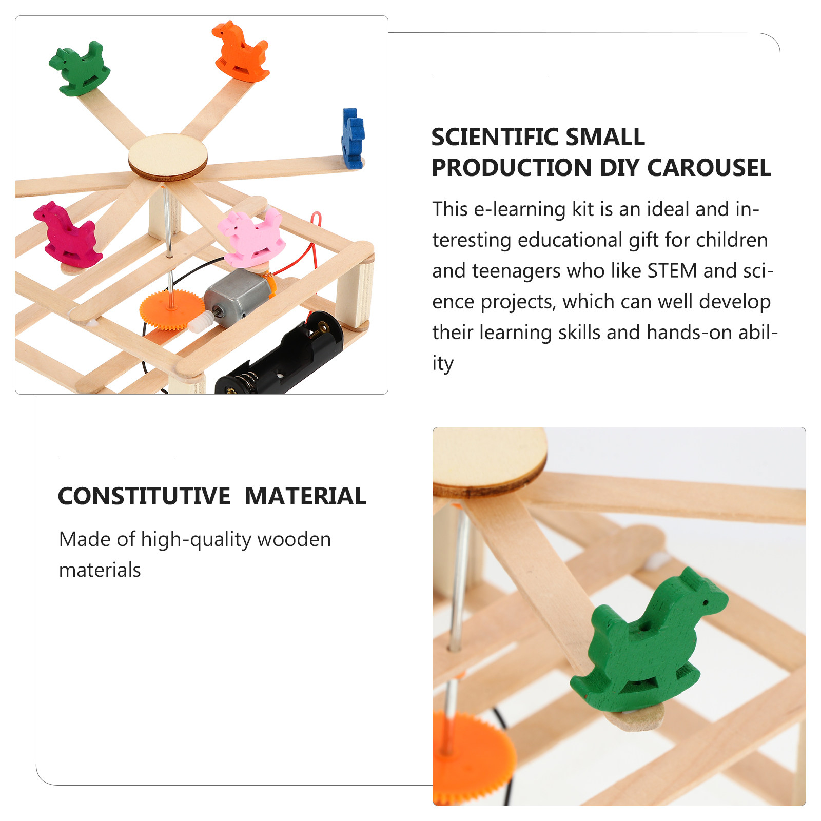1Set DIY Electric Merry-Go-Rou - đánh giá và giá Science Kit